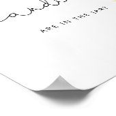 Zonnebloem Raad hoeveel snoepjes Poster (Hoek)