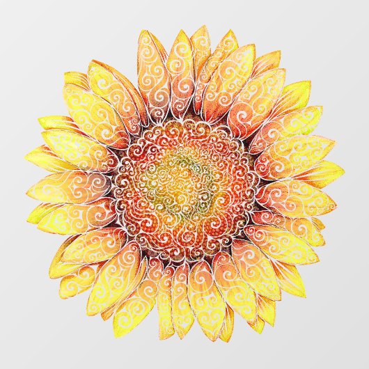 Zonnebloem Raamsticker (Vel)