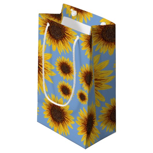 Zonnebloem Rain Klein Cadeauzakje (Voorkant Gekanteld)