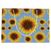 Zonnebloem Rain Large Cadeautasje (Achterkant)