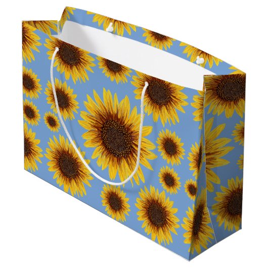 Zonnebloem Rain Large Cadeautasje (Achterkant Gekanteld)