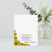 Zonnebloem Rand Wedding Charity Favor Card (Staand voorkant)
