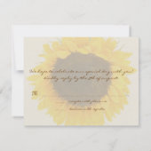 Zonnebloem Reactiekaart RSVP Kaartje (Achterkant)