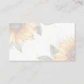 Zonnebloem recept voor de bruid te zijn informatiekaartje (Achterkant)