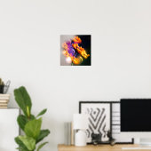 Zonnebloem Reflectie Poster (Thuiskantoor)