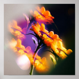 Zonnebloem Reflectie Poster