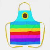 Zonnebloem Regenboeg Schort (Voorkant)