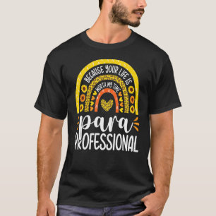 Zonnebloem Regenboog Paraprofessional terug naar s T-shirt