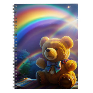 Zonnebloem Regenboog Teddybeer Wonderland Notitieboek