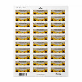 Zonnebloem Retouradres Etiket (Full Sheet)