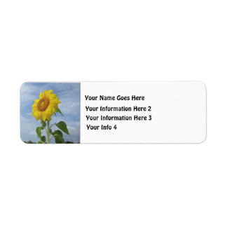 Zonnebloem Retouradreslabels Etiket