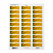 Zonnebloem Retouradreslabels Etiket (Full Sheet)