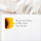 Zonnebloem Retouradreslabels Etiket (Insitu)