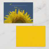 Zonnebloem Rising Wedding Place Card Plaatskaartje (Voorkant / Achterkant)