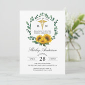 Zonnebloem RN Nursing Afstuderen Pinning Ceremonie Kaart (Staand voorkant)