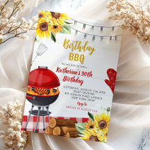 Zonnebloem Rode Gingham Achtertuin Bbq Verjaardag