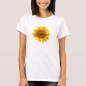 Zonnebloem. Roestgele bloem. Landbloem T-shirt (Voorkant)