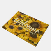 Zonnebloem Roestland Familienaam Welkom Deurmat (Schuin)