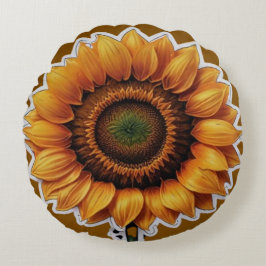zonnebloem | Rond Kussen