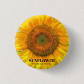 zonnebloem ronde button 3,2 cm (Voorkant)