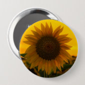 Zonnebloem 🌻  ronde button 4,0 cm (Voorkant /achterkant)