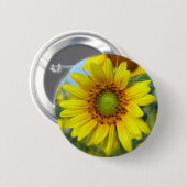 Zonnebloem Ronde Button 5,7 Cm (Voorkant /achterkant)