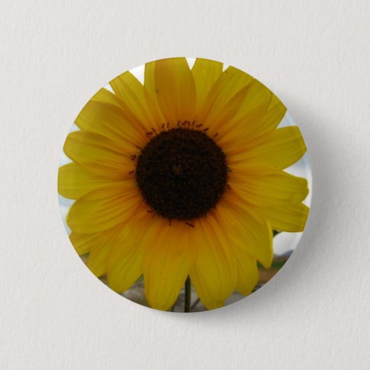 zonnebloem ronde button 5,7 cm (Voorkant)