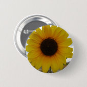 zonnebloem ronde button 5,7 cm (Voorkant /achterkant)