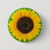 Zonnebloem Ronde Button 5,7 Cm (Voorkant)