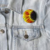 Zonnebloem Ronde Button 5,7 Cm (In situ)