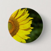 Zonnebloem Ronde Button 5,7 Cm (Voorkant)