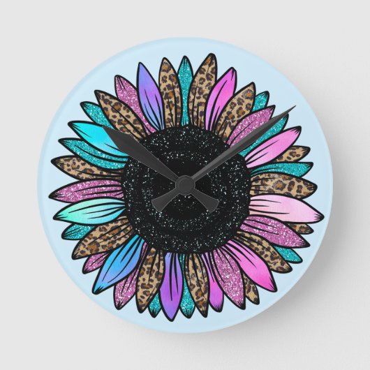 Zonnebloem Ronde Klok (Voorkant)