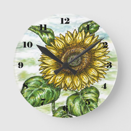 Zonnebloem Ronde Klok (Voorkant)