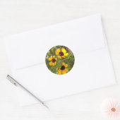 Zonnebloem Ronde Sticker (Envelop)