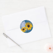 Zonnebloem Ronde Sticker (Envelop)