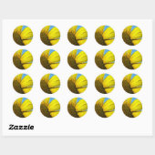 Zonnebloem Ronde Sticker (Vel)