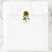 Zonnebloem Ronde Sticker (Tas)