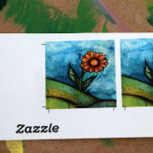 Zonnebloem Ronde Sticker