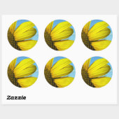 Zonnebloem Ronde Sticker (Vel)