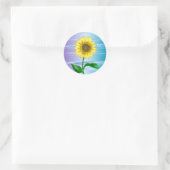 Zonnebloem Ronde Sticker (Tas)