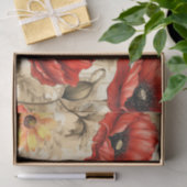  Zonnebloem & Rood Papaver Tissue Papier (Geschenk)