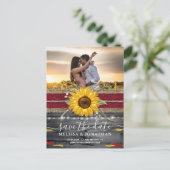 Zonnebloem Roos Bourgondië Kant Rustiek Save the D Briefkaart (Staand voorkant)