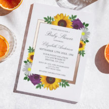 Zonnebloem Roos Daisy Autumn Floral Baby shower