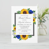 Zonnebloem Roos Daisy Autumn Floral Vrijgezellenfe Kaart (Staand voorkant)