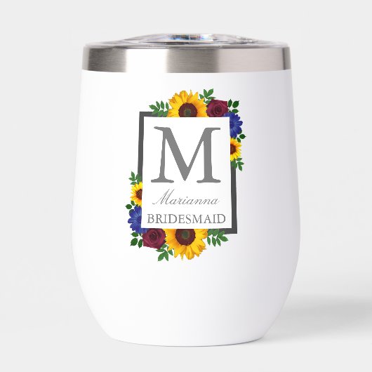 Zonnebloem Roos Floral Wedding (Voorkant)