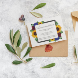 Zonnebloem Roos Floral Wedding Accommodatie Kaart