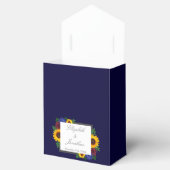 Zonnebloem Roos Floral Wedding Bedankdoosjes (Geopend)