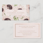  zonnebloem Roos goudolie Visitekaartje (Voorkant / Achterkant)