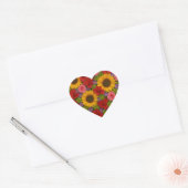 Zonnebloem Roos Sticker (Envelop)