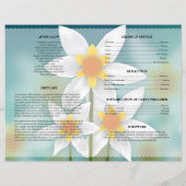 Zonnebloem rouwtemplate (Achterkant)